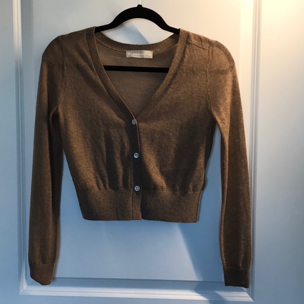 XXS Everlane Featherweight Alpaca cardigan